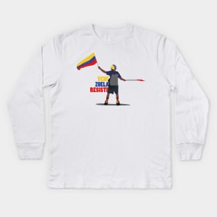 Venezuela Kids Long Sleeve T-Shirt